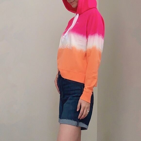 Calvin Klein Jeans Ladies' Dip Dye Hoodie Size S - Picture 7 of 15